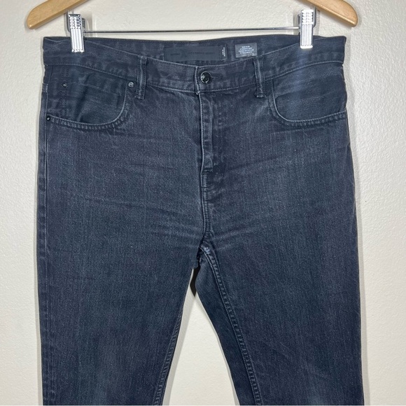 Denim X Alexander Wang Style 002 Tapered Leg Relaxed Fit Black Jeans Size 28 - Picture 2 of 13
